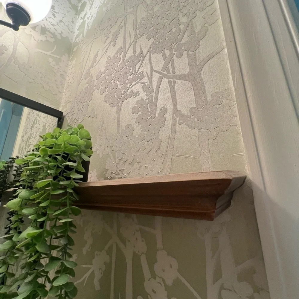 NEW Anthropologie Candice Olson York wallpaper green botanical textured CN2160